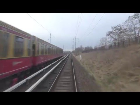 Führerstandsmitfahrt S-Bahn Berlin von Birkenwerder nach Blankenburg  auf der S8 mit BR 485 in 4K.