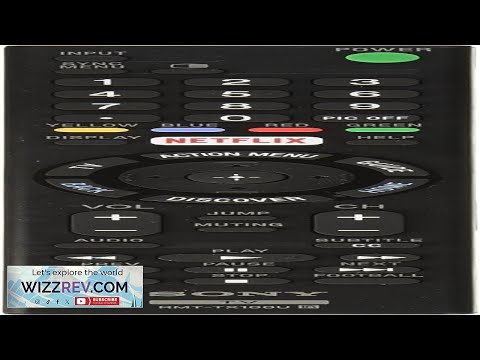 Original Sony LED Smart TV Remote Control RMT-TX100U Netflix Review