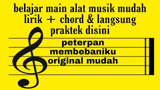 Download lagu membebaniku - peterpan , lirik chord asli original , mudah belajar tab gitar mp3