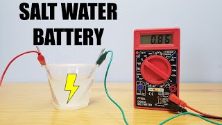 How to Make a Battery with Metal, Air, and Saltwater