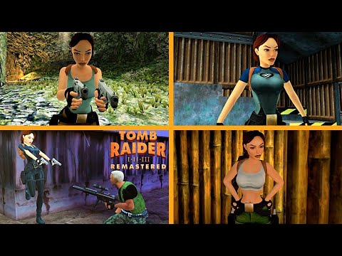 Tomb Raider I-III Remastered | Trilogy | All Cutscenes in 4K
