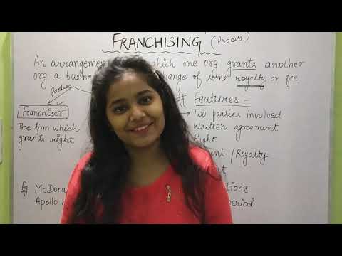 Meaning of Franchising | Features of Franchising | Franchising explanation in hindi | Shruti Gupta