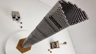 Magnetic guns VS Shanghai Tower made of magnetic balls | Magnetic Games