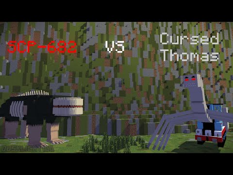 SCP-682 vs Cursed Thomas (SCP Foundation vs Cursed Thomas) | Minecraft Animation