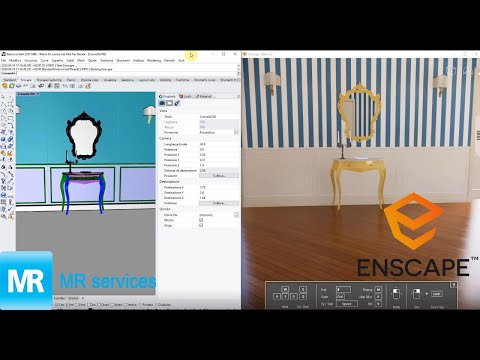 Enscape 2.9 render per Rhino - Lezione #4 #enscape3d #rhinocero