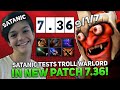 SATANIC TESTS TROLL WARLORD IN NEW PATCH 7.36 DOTA 2! 11,900 MMR AVERAGE GAME