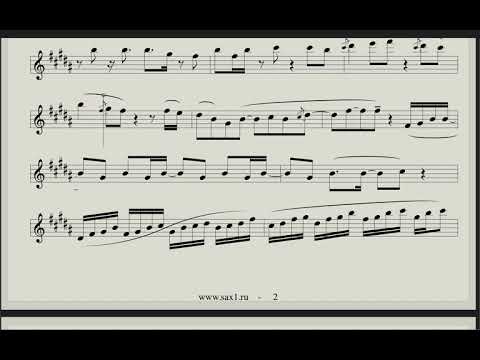 Dj Sveta ft. Syntheticsax – Svetofor (Sheet music for Saxophone alto)