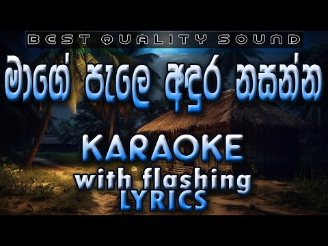 Mage pale Adura Nasanna Karaoke with Lyrics (Without Voice)