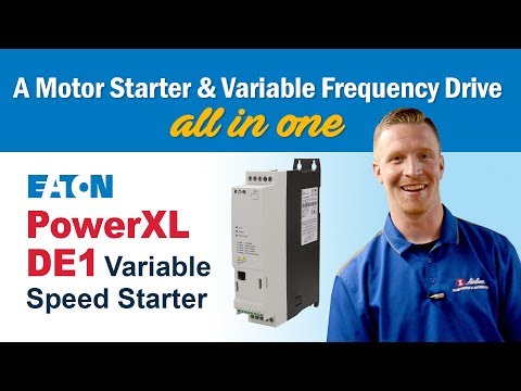How To Combine a Motor Starter & Variable Frequency Drive into ONE! (Eaton PowerXL DE1)