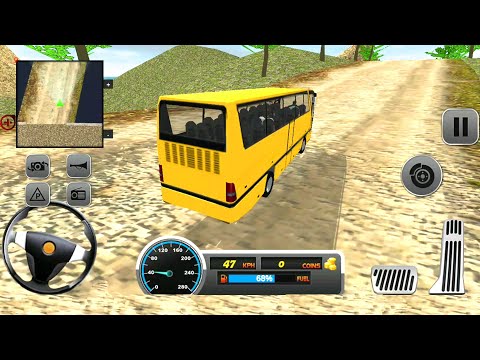 Uphill Offroad Bus Driving Simulator #1 | Android Gameplay