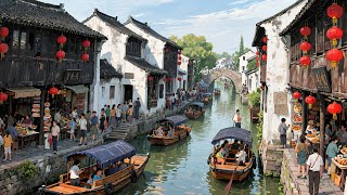 ZhouZhuang water town, JiangSu province