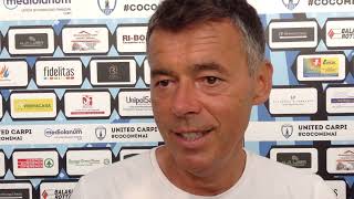 VIDEO. CARPI: IL COMMENTO DI MISTER BAGATTI DOPO IL TEST CON IL CASTELFRANCO