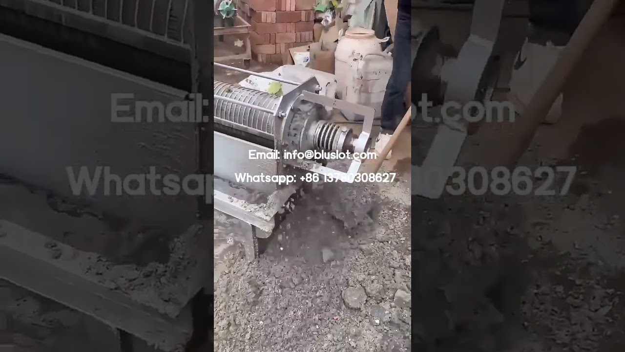 Manure Separator For Solid-Liquid Separation - Manure Dewatering Machine - Screw Press Separator