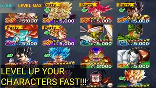 How To Level Up Your Characters To Level 5000 Fast In Dragon Ball Legends