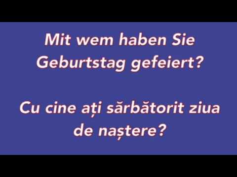Învatā limba Germanā. Lectia. 85. Întrebāri-Trecut 1.