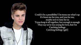 Catching Feelings by Justin Bieber (Lyrics Video) | imYhalla 🍂