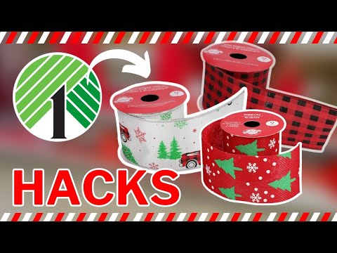 The HOTTEST 🔥 Christmas DIY Crafts using RIBBON | Dollar Tree Christmas 2023