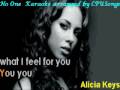 No One Alicia Keys Instrumental / Karaoke 
