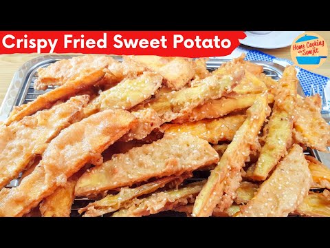 🍠 Crispy Sweet Potato Fritters (Mun Thod) — Thai-Style & Perfectly Crunchy!