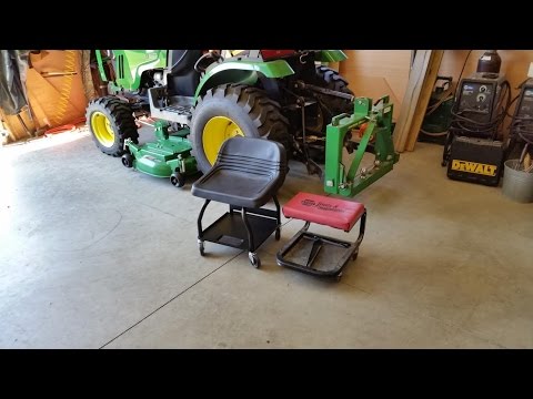 High Rise Creeper Roll Around Mechanic Seat 480 LB Capacity Review By KVUSMC