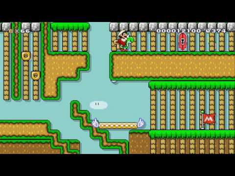 Overworld puzzle by Matt ~ WORLD RECORD! ~ SUPER MARIO MAKER ~ NO COMMENTARY 1AR