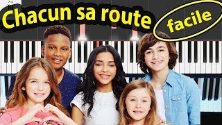 KIDS UNITED - Chacun sa route - Piano tuto