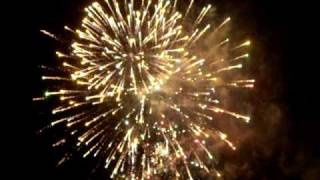 preview picture of video 'Saranac Lake Winter Carnival 2010 Fireworks.AVI'