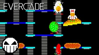 BurgerTime (Evercade - Data East Arcade 1) Gameplay