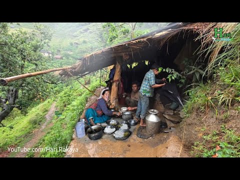 Most Peaceful And Relaxing Nepali Mountain Village Lifestyle | Organic Food Cooking in Countryside |