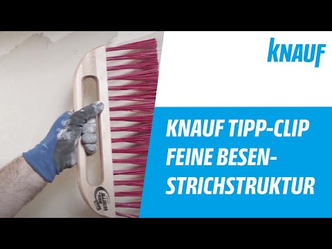 Knauf Tipp-Clip - Feine Besenstrichstruktur mit SM700 Pro herstellen