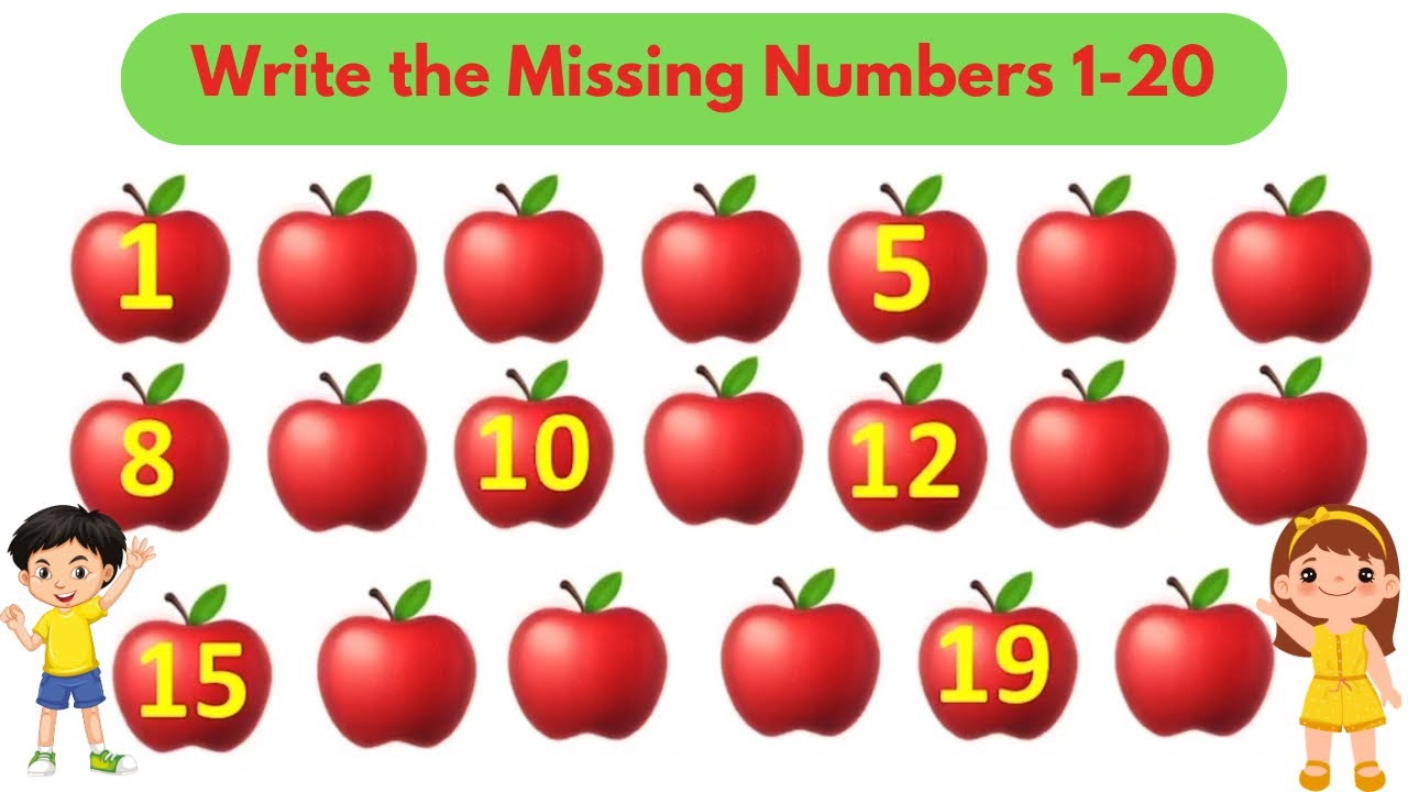 Missing Number worksheet 1-20/worksheets for preschool/counting game for toddlers/math worksheet