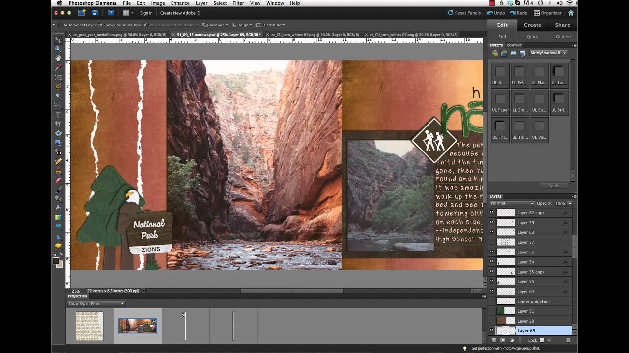 Digital Scrapbook Tutorial - Torn Paper Edges