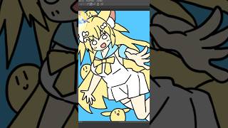 消しゴムで消したら絵が出てくるやつ #vtuber #イラスト #shorts #illustration