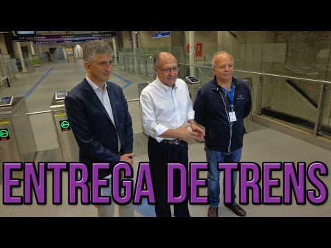 Governador Entrega Novos Trens na Linha 5 - Lilás