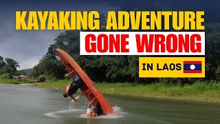 Kayaking Adventure Gone Wrong in Laos 😱 | Vang Vieng Laos Adventure