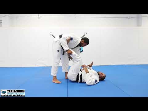 Spider guard lasso control to omoplata - Andre Galvao