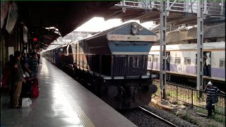 preview picture of video 'Super Ofllink EMD UBL WDG-4 riding Konark Express hits Thane at MPS!!!'