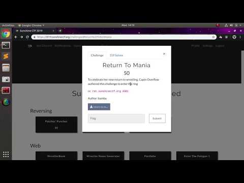 SunshineCTF: Return to Mania | Buffer Overflow; Control flow