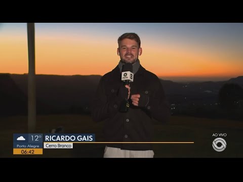 RBSTV | Bom Dia Rio Grande: amanhecer gaúcho em Cerro Branco 