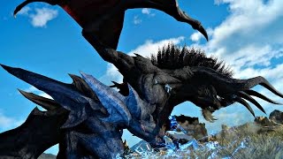 FINAL FANTASY XV - Level 140 Dread Behemoth Boss Fight Gameplay | Strongest Boss in FF15 PS4 Pro