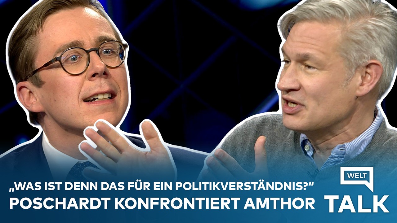 WELT TALK:  Poschardt konfrontiert Amthor! "Glauben Sie wirklich, dass die Brandmauer noch hält?"