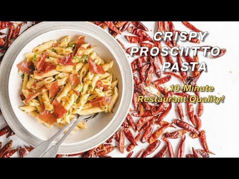 🔥 12-Minute CRISPY PROSCIUTTO Pasta | Creamy Mascarpone Sauce (Easy Weeknight Recipe)