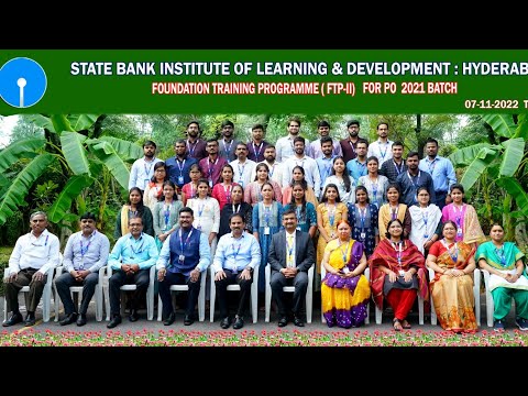 SBI PO TRAINING 2021 BATCH | SBILD HYDERABAD | GACHIBOWLI SBI TRAINING