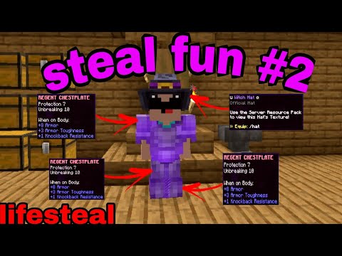 I become most overpowered player in this minecraft lifestealsmp [stealfun]