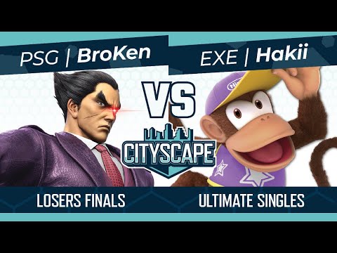 Cityscape 155: PSG | BroKen (Kazuya) vs EXE | Hakii (Diddy Kong) Losers Finals