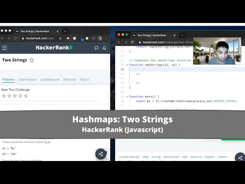 How To Solve Two Strings On Hackerrank Javascript Hashmaps