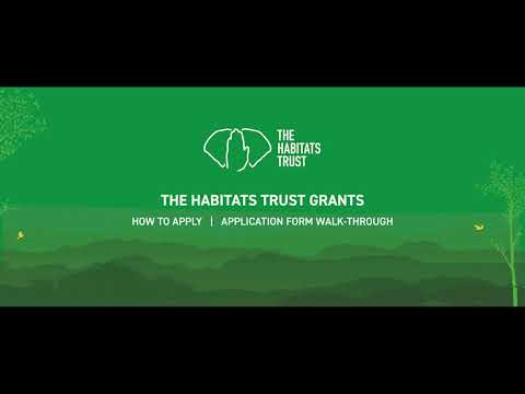 How To Apply? - The Habitats Trust Grants 2021
