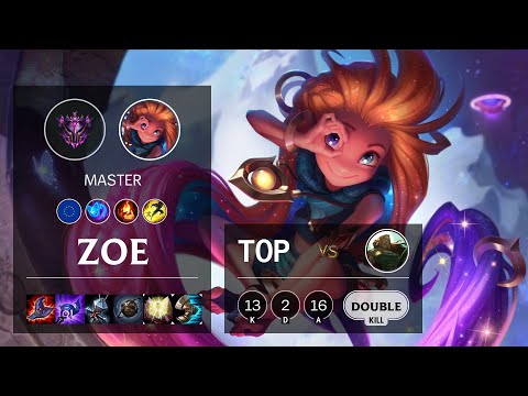Zoe Top vs Illaoi - EUW Master Patch 10.14