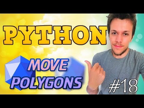 Python tutorial 2019 #18 MOVE POLYGONS WITH PYGLET!