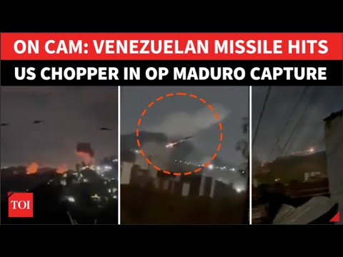 Maduro Op: UNSEEN Video Of Venezuelan Missile 'STRIKING' US Chopper; Trump Admits 'Pretty Bad' Hit
